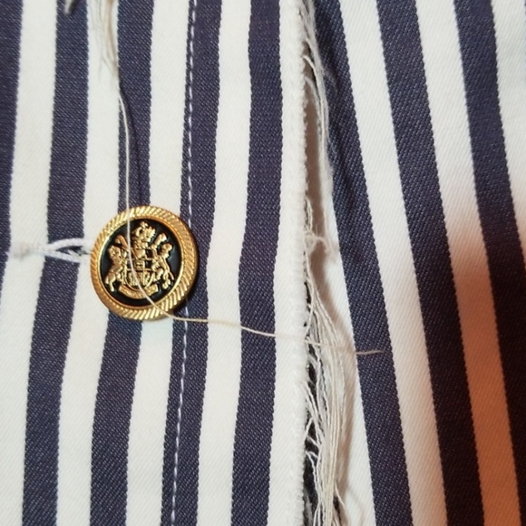 Lia Kes striped crop sleeve blazer - Picture 3 of 4